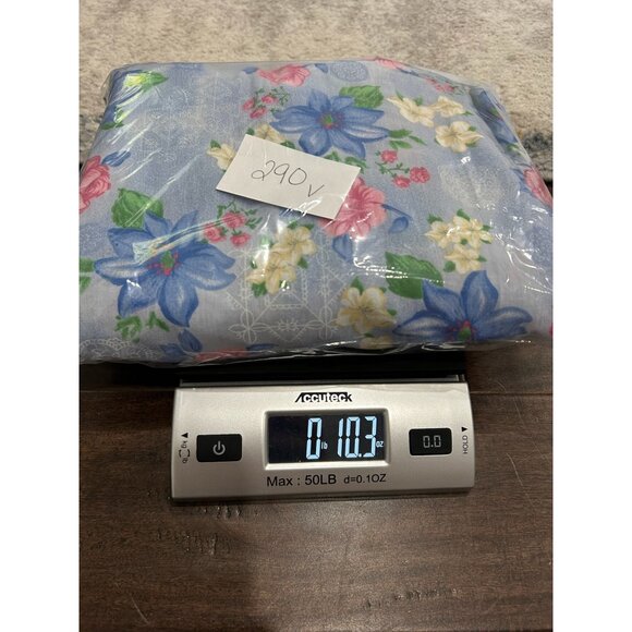 Vtg Anthony Richards Floral Housecoat Embroidered Yoke Pockets Zip Front Size M - Picture 10 of 10